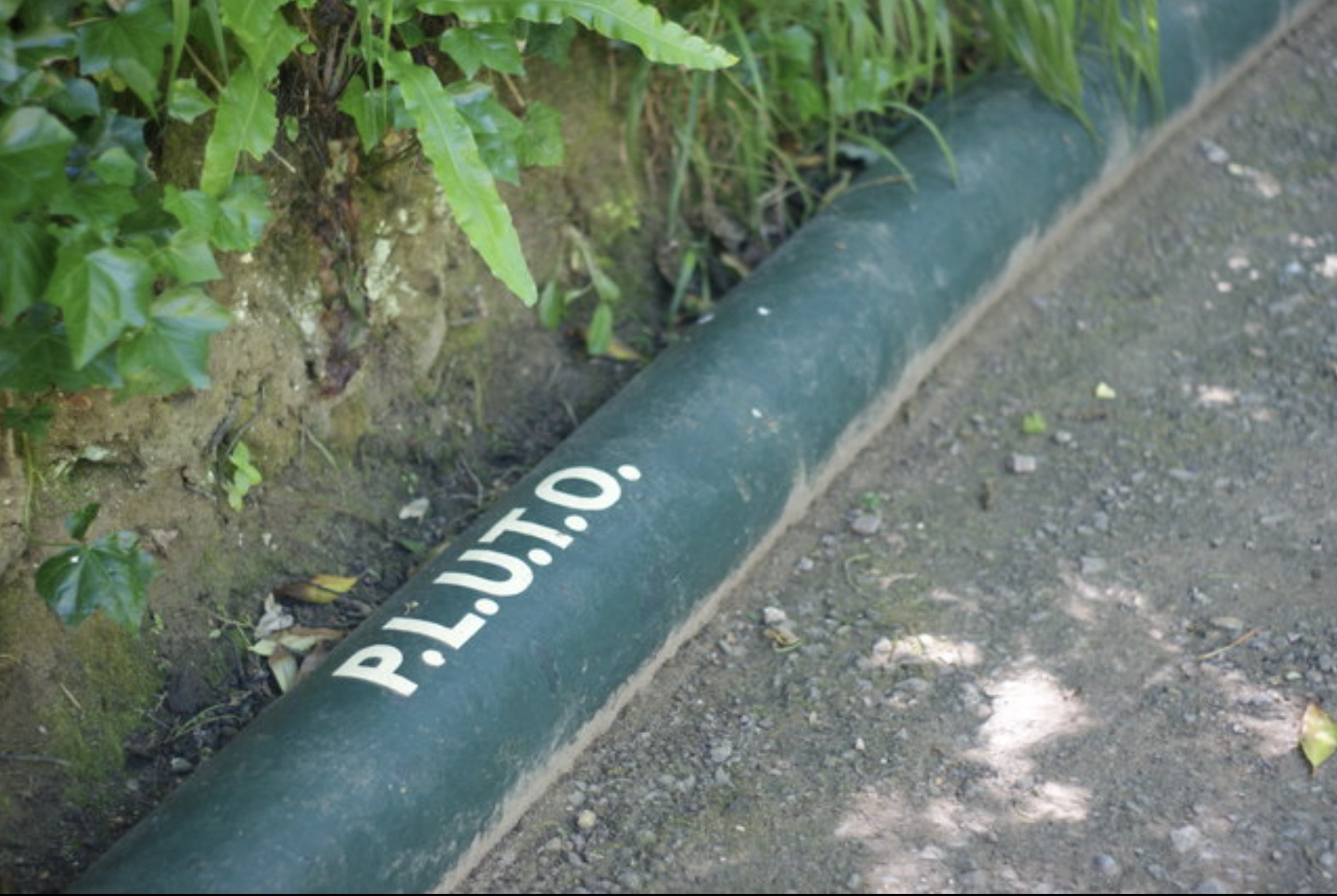 A surviving section of the pipeline at Shanklin Chine, England. 